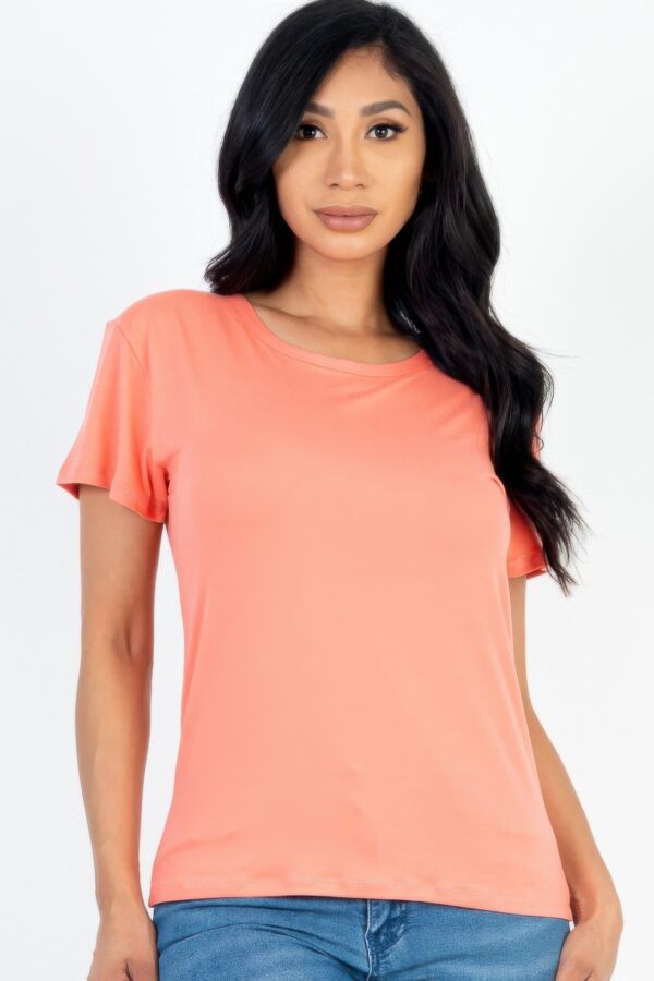 Basic Short Sleeve T-shirt – Lightweight Stretch Jersey