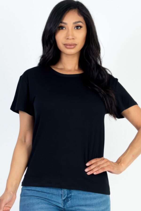 Basic Short Sleeve T-shirt – Lightweight Stretch Jersey