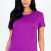 Basic Short Sleeve T-shirt – Lightweight Stretch Jersey