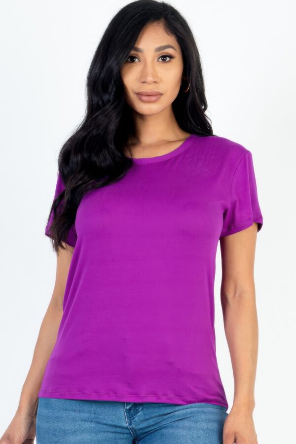 Basic Short Sleeve T-shirt – Lightweight Stretch Jersey