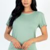 Basic Short Sleeve T-shirt – Lightweight Stretch Jersey