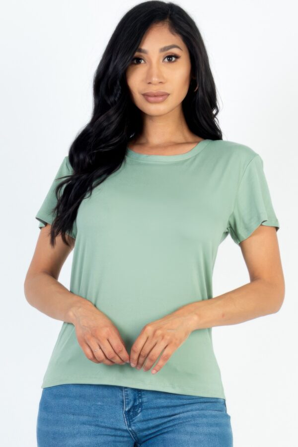 Basic Short Sleeve T-shirt – Lightweight Stretch Jersey