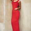 Solid Basic Maxi Dress – Soft Stretch Jersey