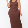Plus Size Maxi Dress – High-Stretch Jersey