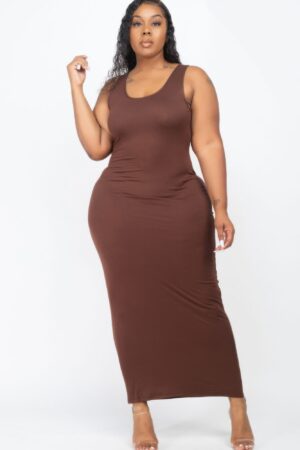 Plus Size Maxi Dress – High-Stretch Jersey