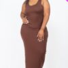 Plus Size Maxi Dress – High-Stretch Jersey