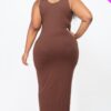 Plus Size Maxi Dress – High-Stretch Jersey