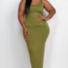 Plus Size Maxi Dress – High-Stretch Jersey