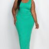 Plus Size Maxi Dress – High-Stretch Jersey