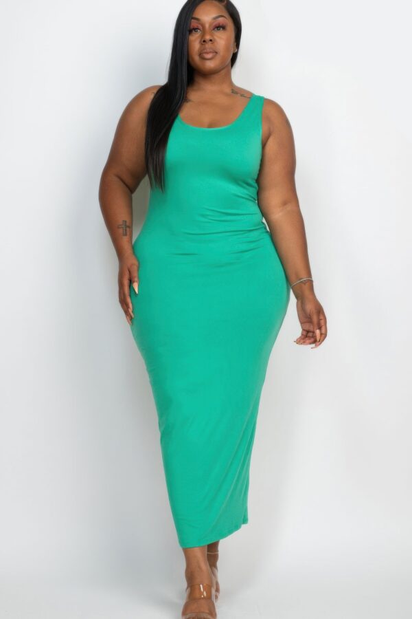 Plus Size Maxi Dress – High-Stretch Jersey