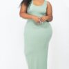 Plus Size Maxi Dress – High-Stretch Jersey