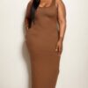 Plus Size Maxi Dress – High-Stretch Jersey