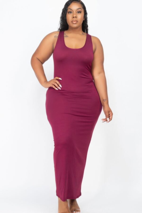 Plus Size Maxi Dress – High-Stretch Jersey