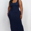 Plus Size Maxi Dress – High-Stretch Jersey