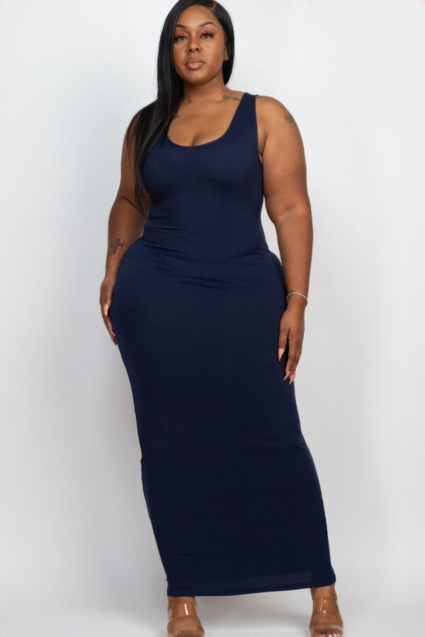 Plus Size Maxi Dress – High-Stretch Jersey