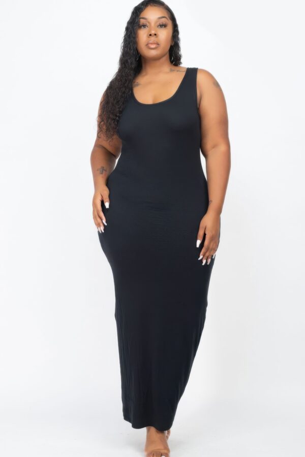 Plus Size Maxi Dress – High-Stretch Jersey