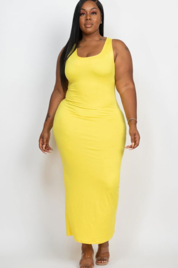 Plus Size Maxi Dress – High-Stretch Jersey