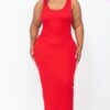 Plus Size Maxi Dress – High-Stretch Jersey