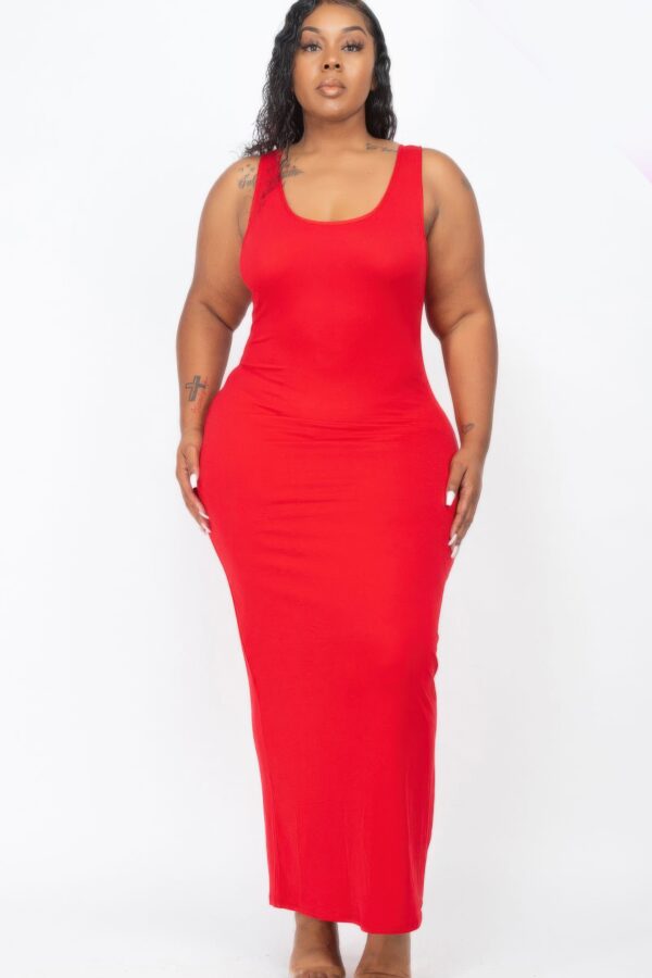 Plus Size Maxi Dress – High-Stretch Jersey