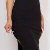 Ribbed Tank Midi Dress with Side Slit