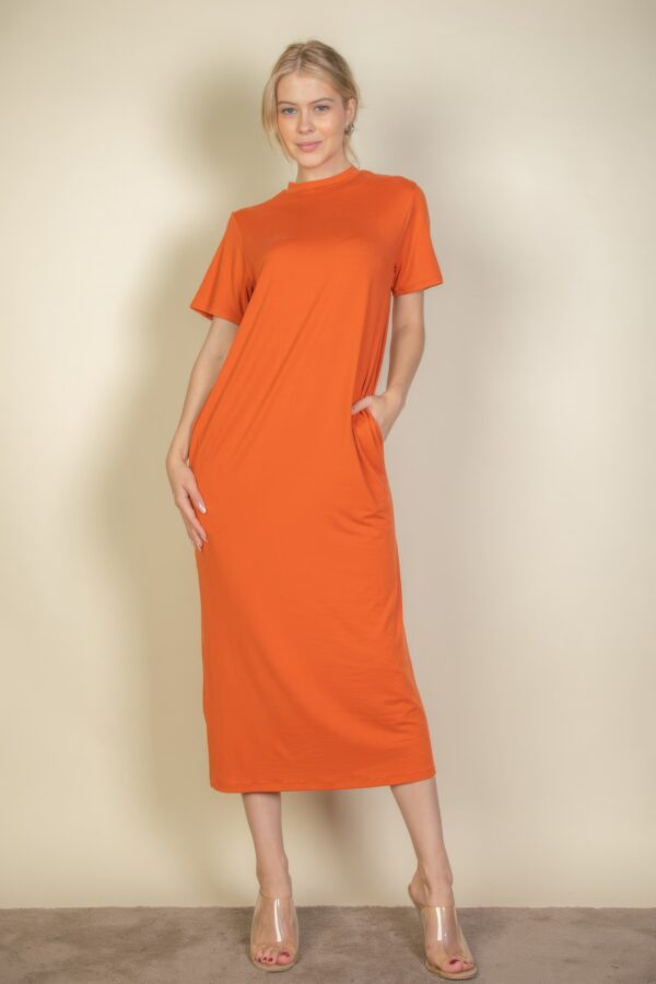 Side Pocket Tee Dress – Stretch Jersey