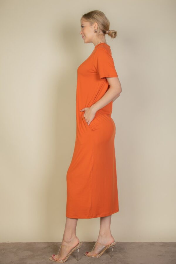 Side Pocket Tee Dress – Stretch Jersey