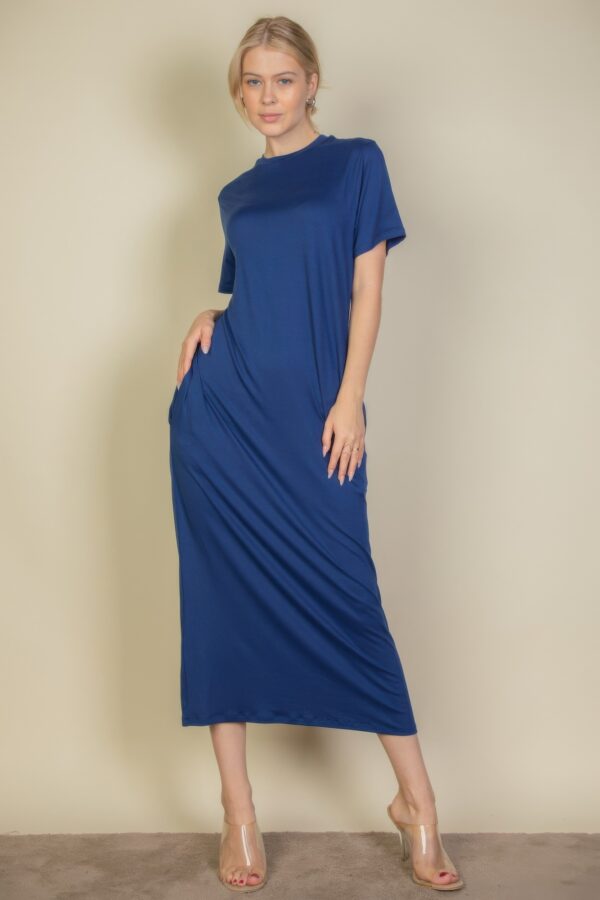 Side Pocket Tee Dress – Stretch Jersey