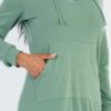 French Terry Hoodie Mini Dress – Cozy Relaxed Silhouette