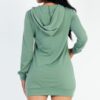 French Terry Hoodie Mini Dress – Cozy Relaxed Silhouette