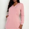 French Terry Hoodie Mini Dress – Cozy Relaxed Silhouette