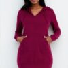 French Terry Hoodie Mini Dress – Cozy Relaxed Silhouette