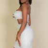 Cut-Out Bandeau Bodycon Mini Dress – Textured Bullet Liverpool