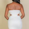 Cut-Out Bandeau Bodycon Mini Dress – Textured Bullet Liverpool