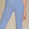 High-Waisted Flare Pants – Rib Knit Stretch