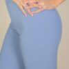 High-Waisted Flare Pants – Rib Knit Stretch