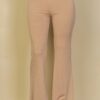 High-Waisted Flare Pants – Rib Knit Stretch