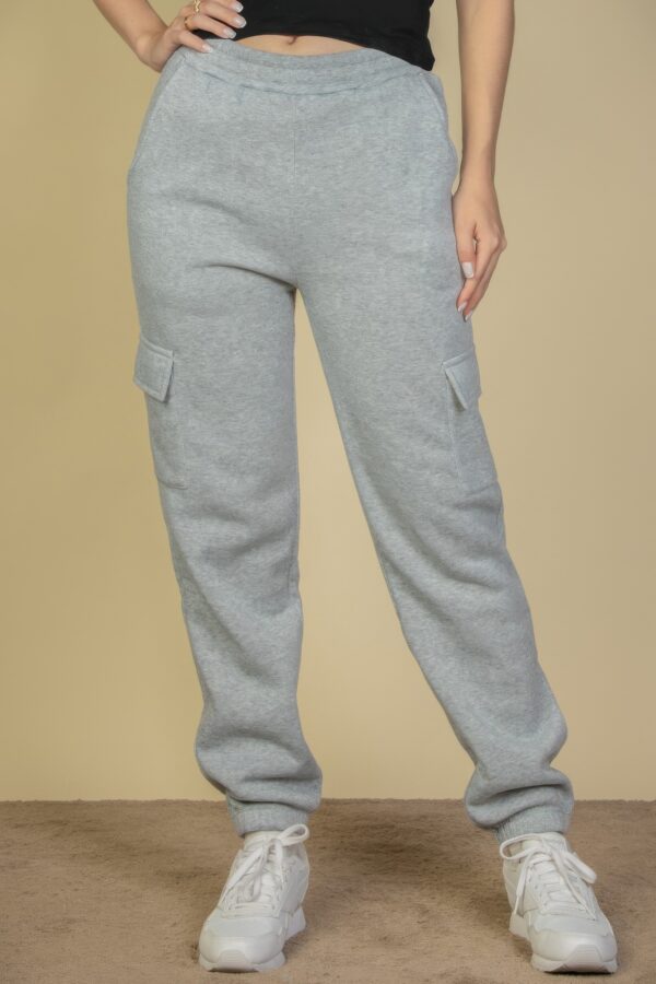 Soft-Poly Stretch Side-Pocket Drawstring Sweatpants