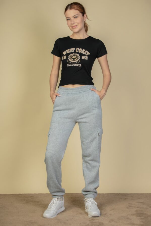Soft-Poly Stretch Side-Pocket Drawstring Sweatpants