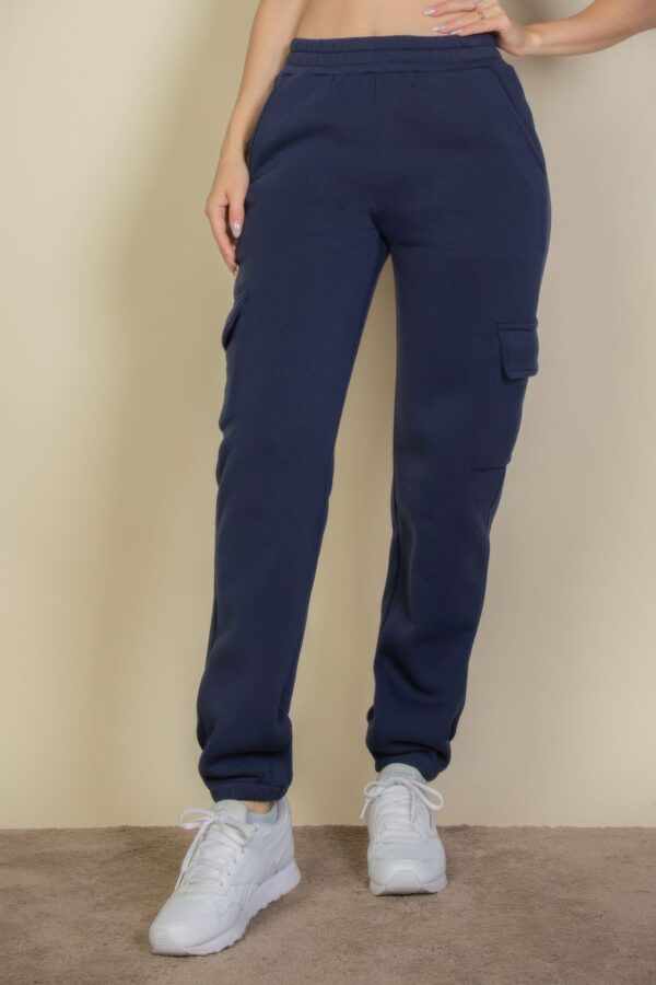 Soft-Poly Stretch Side-Pocket Drawstring Sweatpants