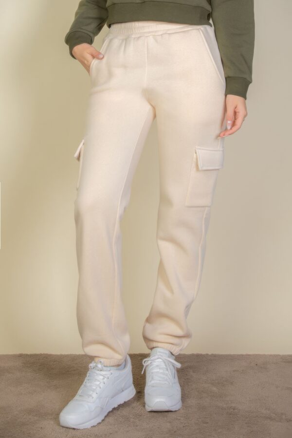 Soft-Poly Stretch Side-Pocket Drawstring Sweatpants