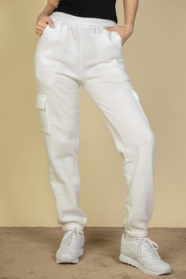 Soft-Poly Stretch Side-Pocket Drawstring Sweatpants