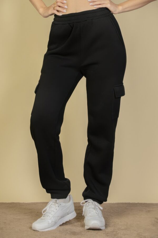 Soft-Poly Stretch Side-Pocket Drawstring Sweatpants
