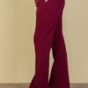 Drawstring-Waist Bootcut Sweatpants with Slant Pockets