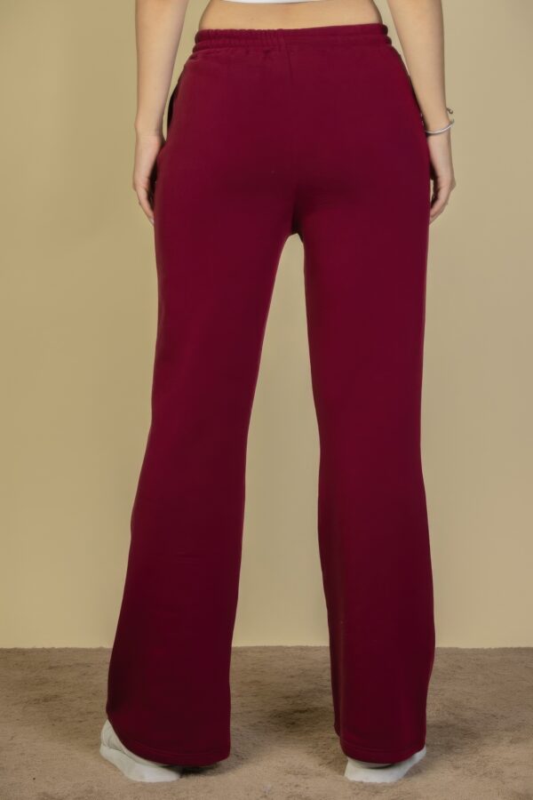 Drawstring-Waist Bootcut Sweatpants with Slant Pockets