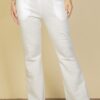 Drawstring-Waist Bootcut Sweatpants with Slant Pockets