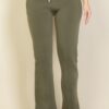 Drawstring-Waist Bootcut Sweatpants with Slant Pockets