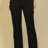 Drawstring-Waist Bootcut Sweatpants with Slant Pockets