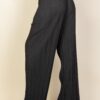 Pleated Stretch Crepe Wide-Leg Pull-On Pants – Tie Front