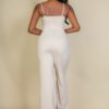 V-Neck Camisole Jumpsuit with Sleek Draping