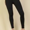 High-Waist Legging – Solid Stretch Knit, Medium-Weight